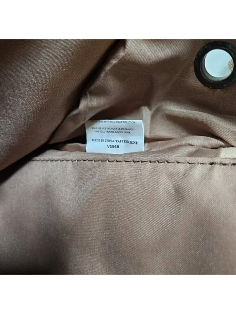 Kanata Sport Crossbody Messenger Bag Beige Canvas Pockets Shoulder Strap FLAW